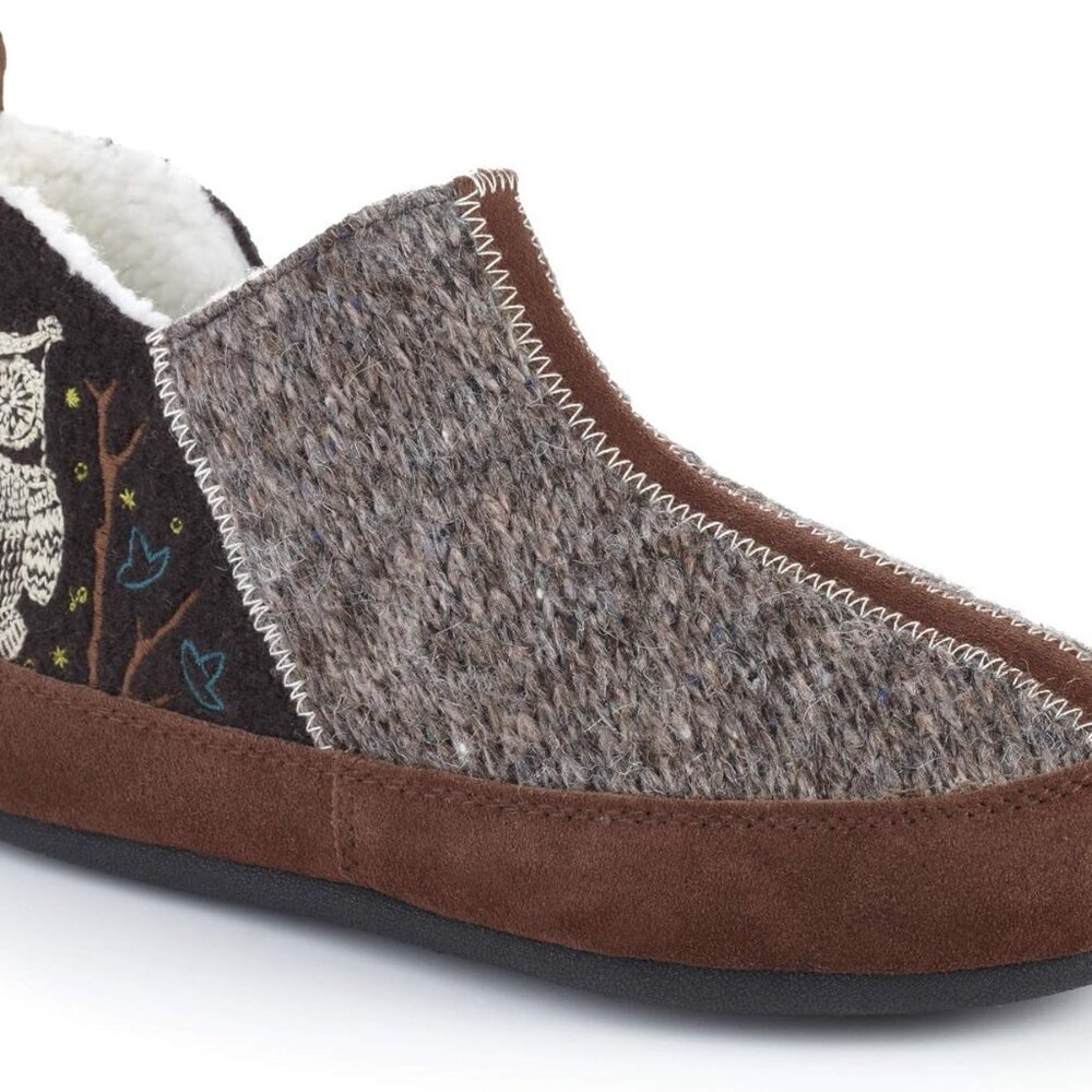 Women's Forest Bootie Slippers Cozy Wool Fleece Indoor Outdoor Comfort